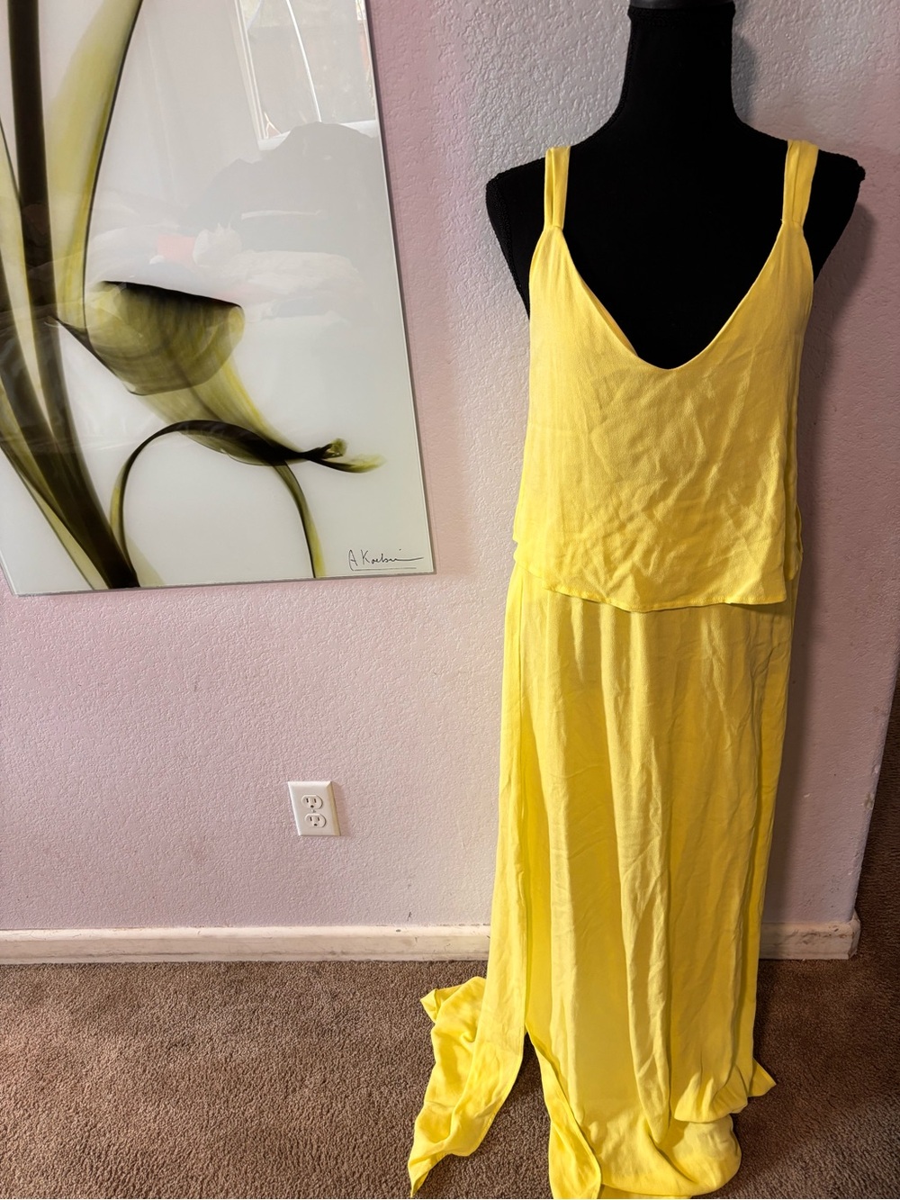 Zara yellow dress size small